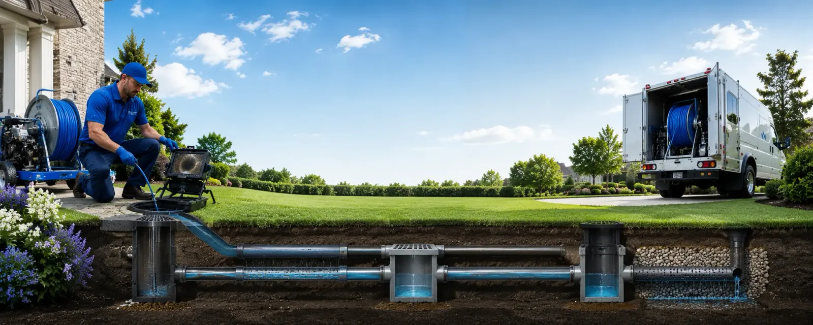 Outdoor drain cleaning information for Wilton, CA